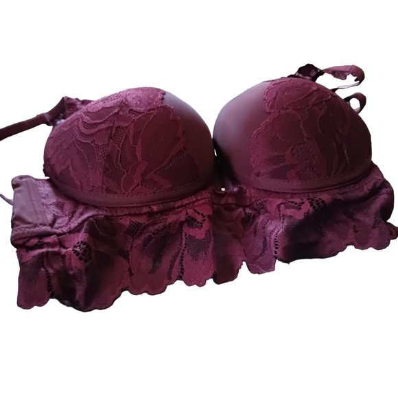 MARILIN MONROE 34B/SMALL PUSH UP BRA AND TANGA SET - Picture 6 of 15